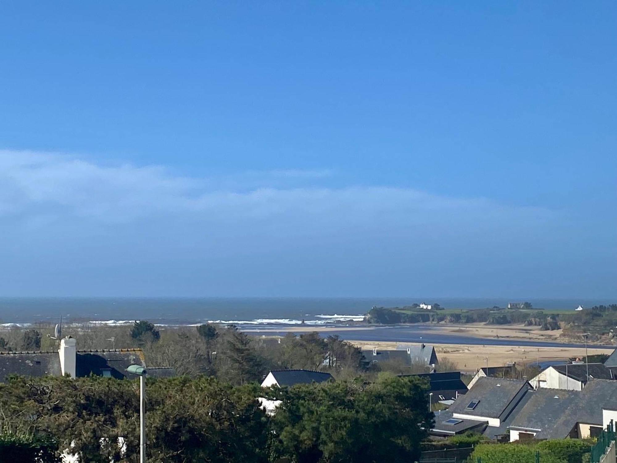 Studio Blue Horizon Vue Mer Guidel-Plage Extérieur photo
