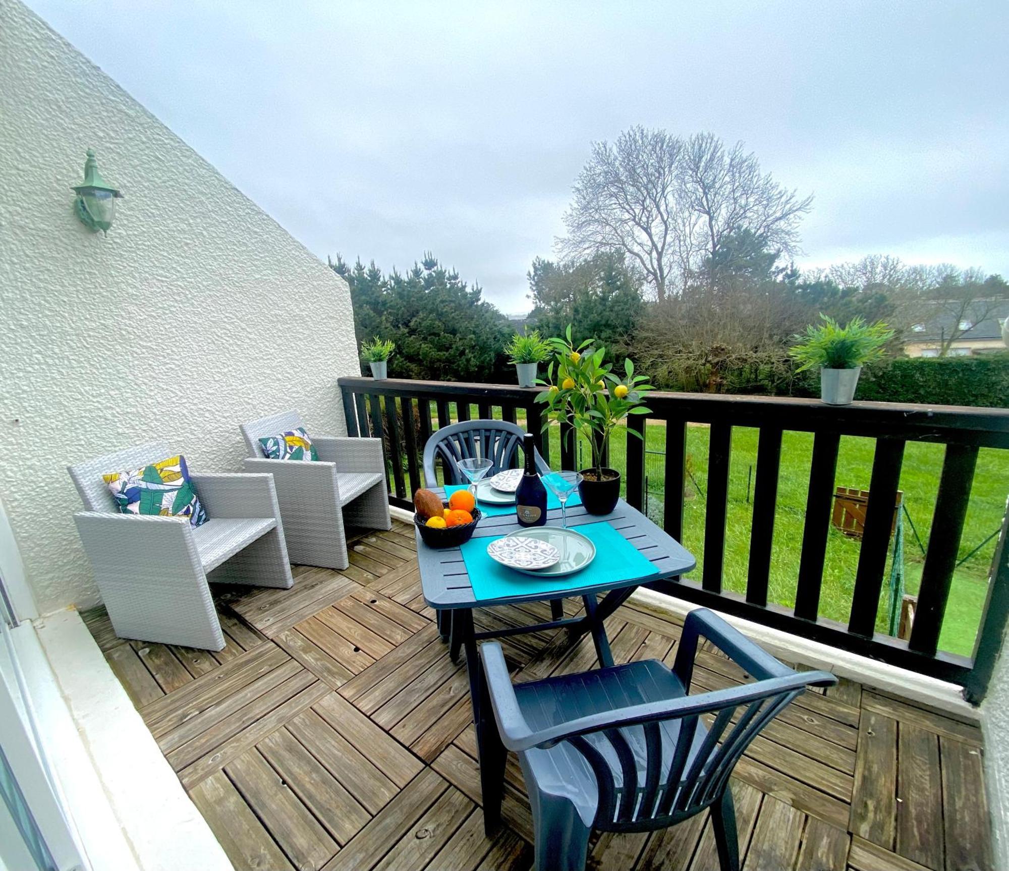 Studio Blue Horizon Vue Mer Guidel-Plage Extérieur photo