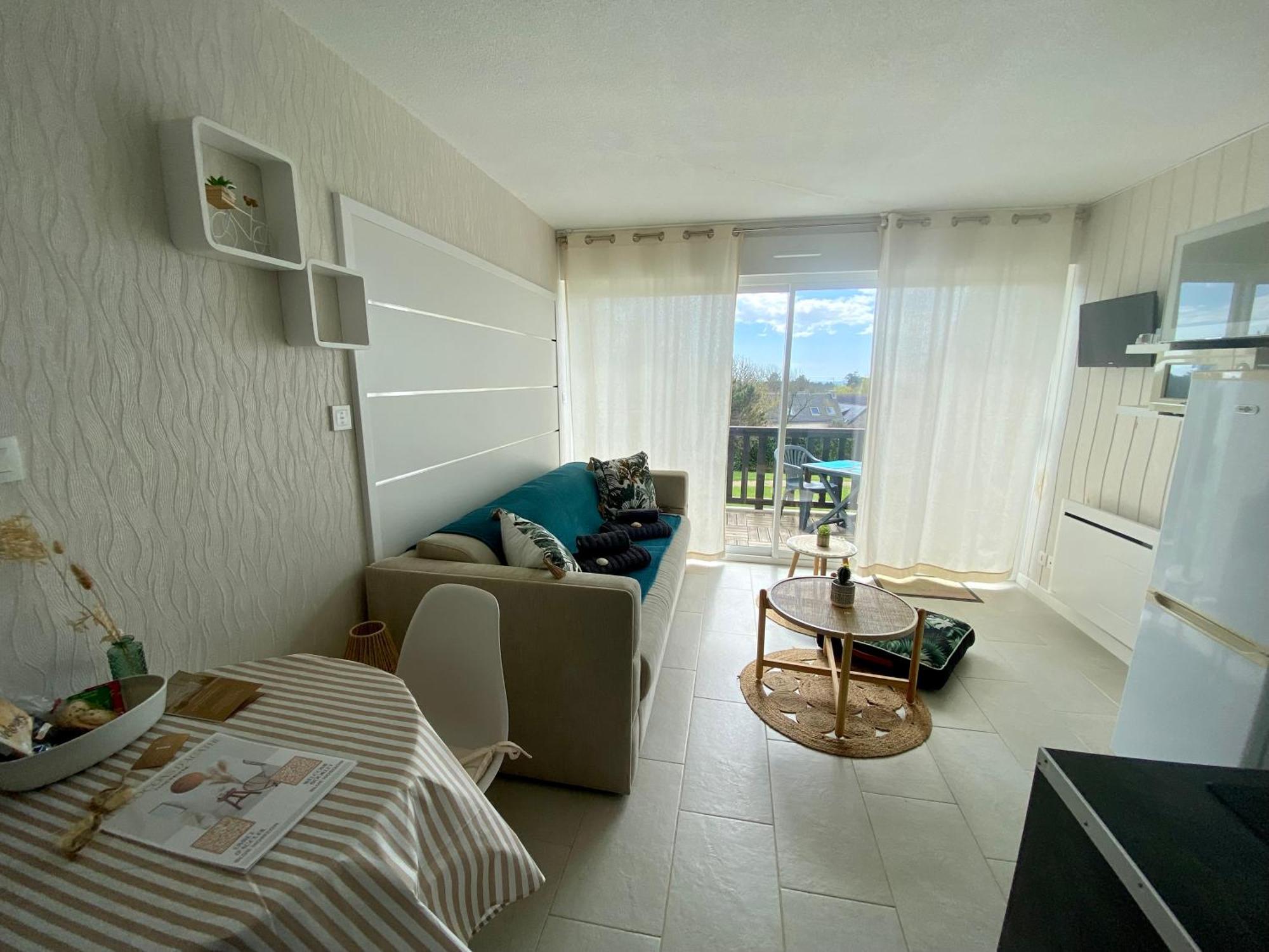 Studio Blue Horizon Vue Mer Guidel-Plage Extérieur photo